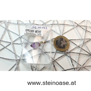 Anhänger Amethyst Doppelender, 925-Silber